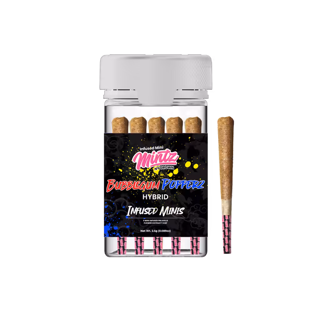 Bubblegum Popperz 5ct Infused Mini Prerolls