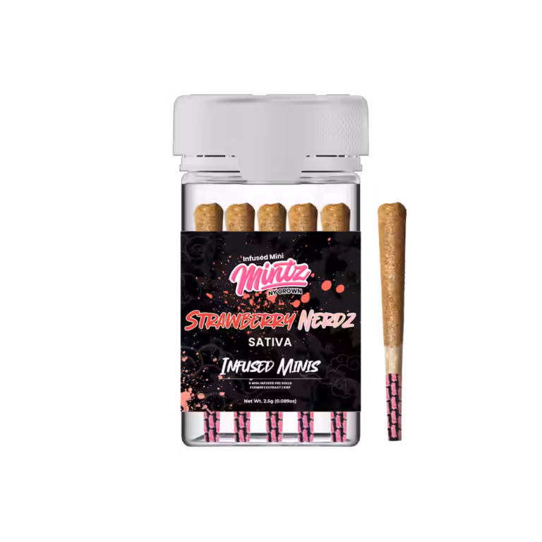 Strawberry Nerdz 5ct Infused Mini Prerolls